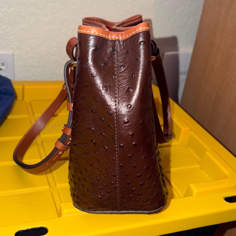 Dooney & Bourke Briana Ostrich Shoulder Bag - Picture 5 of 16